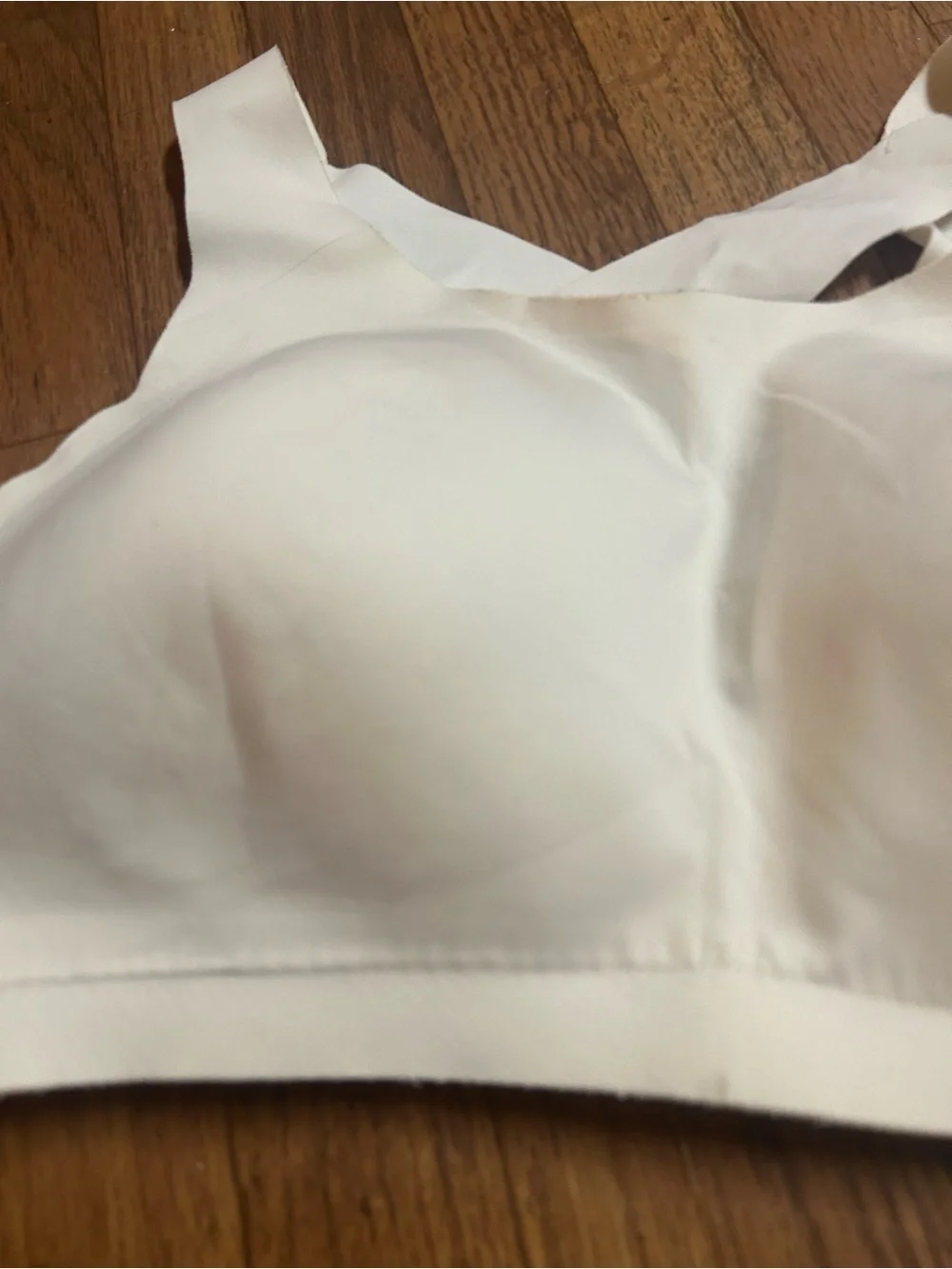 lululemon athletica Smooth Cross-Back Sports Bra in Light Taupe